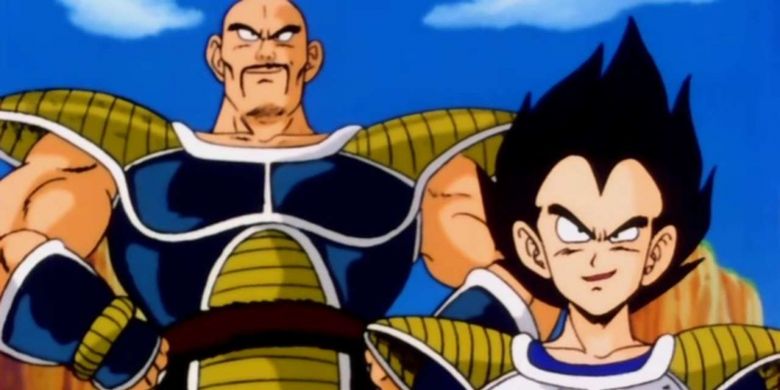 Vegeta dan Nappa dalam serial anime Dragon Ball Z.
