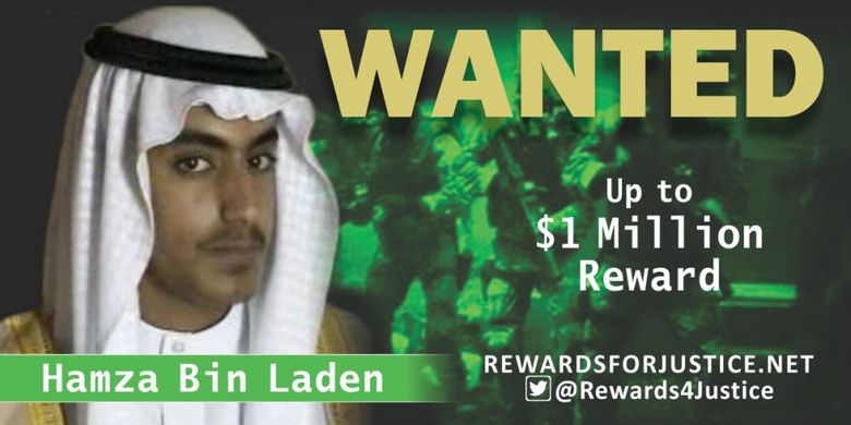 Inilah Hamza bin Laden, putra mendiang Pemimpin Al Qaeda Osama bin Laden yang kini diburu oleh Amerika Serikat dengan tawaran uang hingga 1juta dollar, atau Rp 14 miliar.