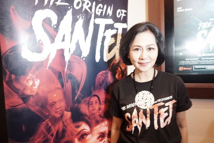 Ayu Dyah Pasha saat ditemui dalam acara screening dan jumpa pers film Santet di Lippo Mall Kemang,  Jakarta Selatan, Selasa (2/10/2018).