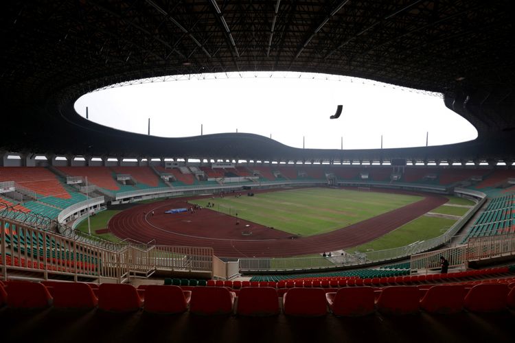 Stadion Pakansari, Cibinong, Bogor, Sabtu (22/7/2017). KOMPAS IMAGES/KRISTIANTO PURNOMO