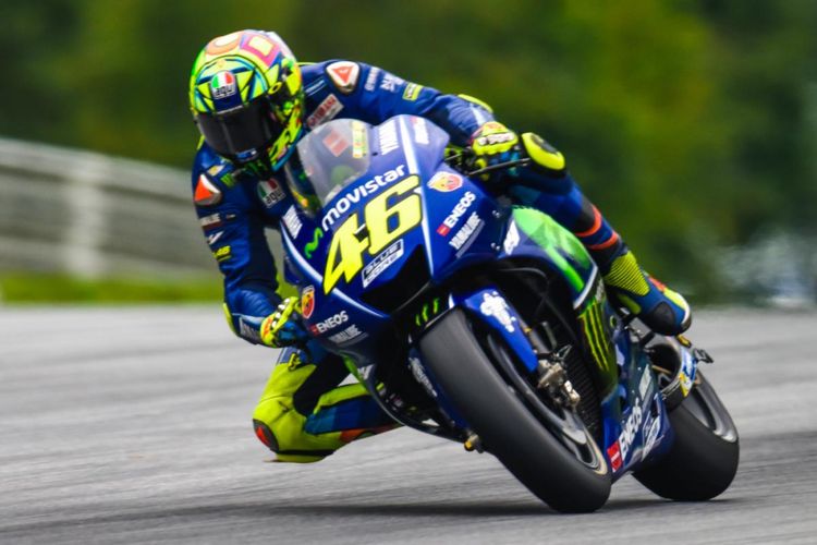 Pebalap Valentino Rossi di GP Austria 2017