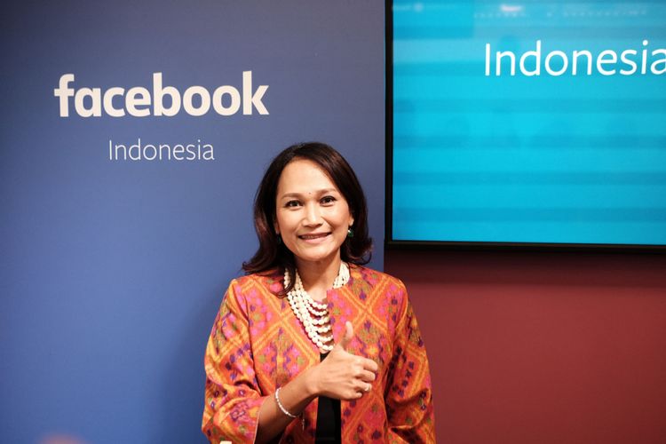 Country Director Facebook Indonesia, Sri Widowati, saat pembukaan kantor Facebook di Indonesia, Senin (14/8/2017)