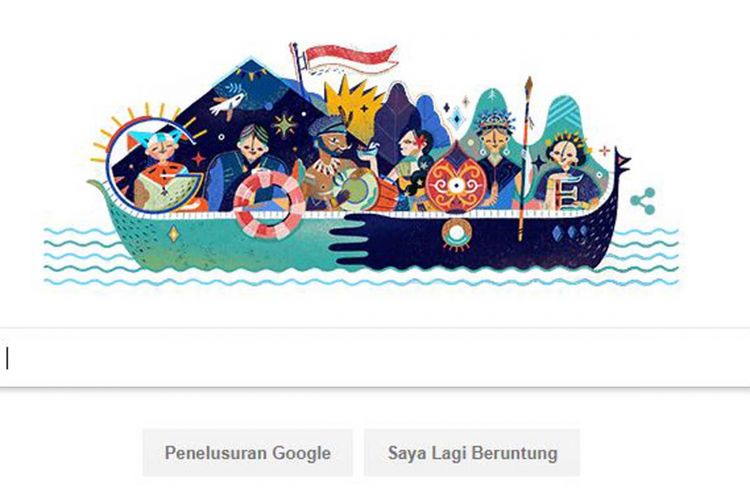 Doodle Hari Kemerdekaan Indonesia 2017