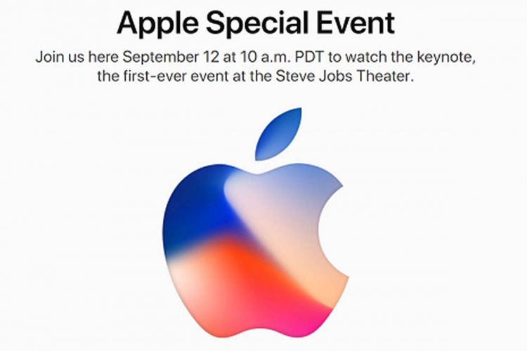 Undangan Apple untuk acara peluncuran pada 12 September 2017
