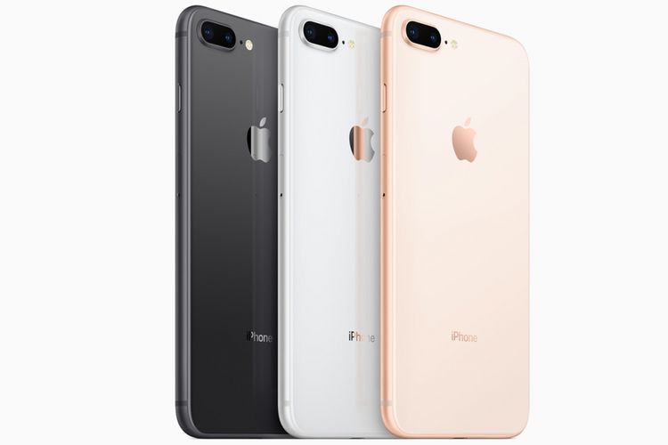 iPhone 8 tersedia dalam warna hitam, abu-abu, dan gold.