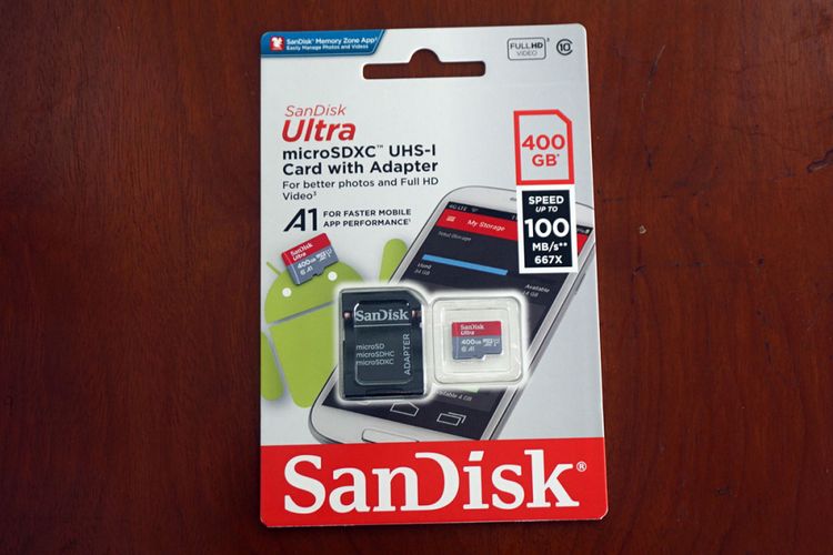 Sandisk memperkenalkan kartu penyimpan data microSD berkapasitas 400 GB di Jakarta, Selasa (19/9/2017).