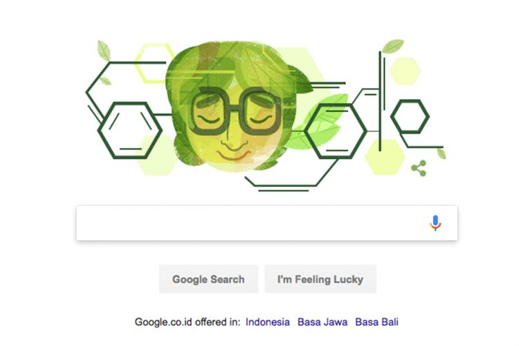 Google Doodle hari Sabtu (23/9/2017) merayakan ualng tahun ke-100 dari Asima Chatterjee.