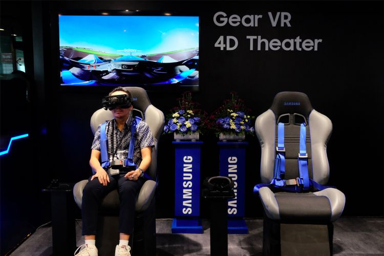 Gear VR 4D Theater di dalam Samsung Galaxy International Store