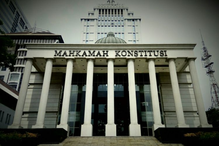 Gedung Mahkamah Konstitusi (MK), Jakarta Pusat, Selasa (10/10/2017).