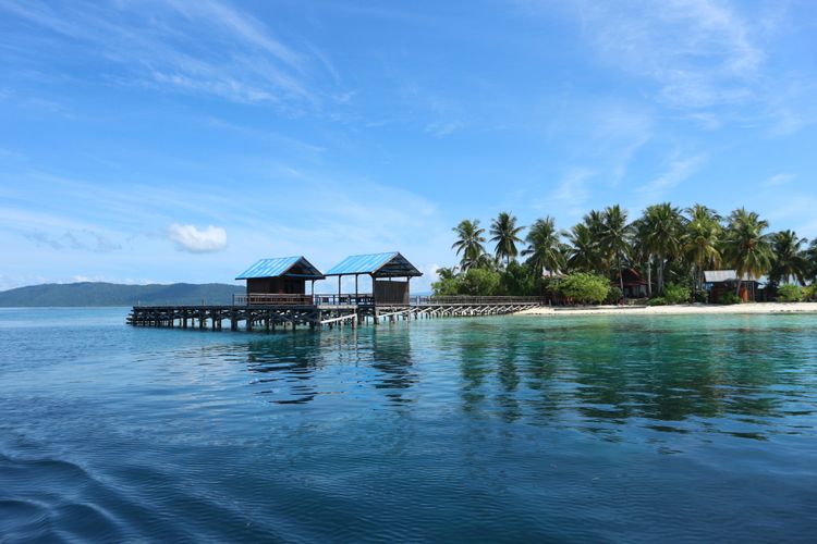 Pulau Arborek di Kabupaten Raja Ampat, Papua Barat.