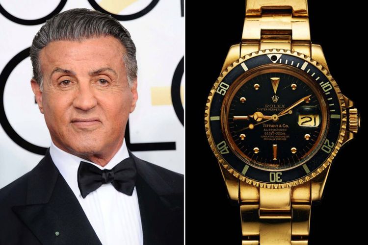 Sylvester Stallone + Tiffany & Co. Gold Rolex Submariner