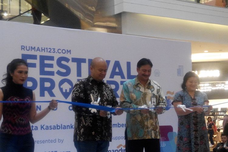 Pembukaan Festival Properti Indonesia di Mall Kota Kasablanka, Selasa (14/11/2017).