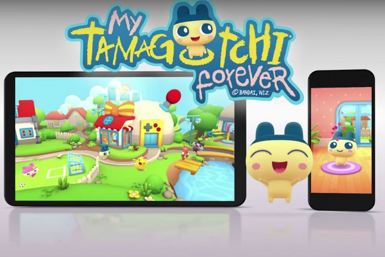 Ilustrasi game My Tamagotchi Forever yang akan dirilis untuk platform Android dan iOS pada 2018.