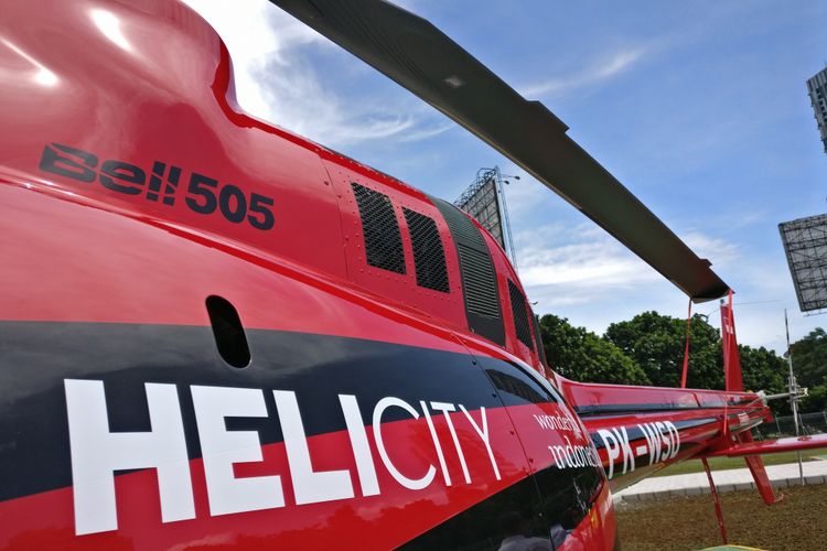 Maskapai charter swasta Indonesia, WhiteSky Aviation resmi meluncurkan layanan sewa helikopter HeliCity.