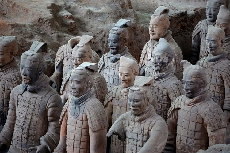 Pasukan terakota di makam Qin Shi Huang