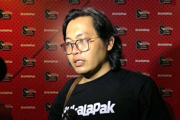 CEO Bukalapak, Achmad Zaky di acara ulang tahun ke-8 Bukalapak di Jakarta, Rabu (10/1/2018).