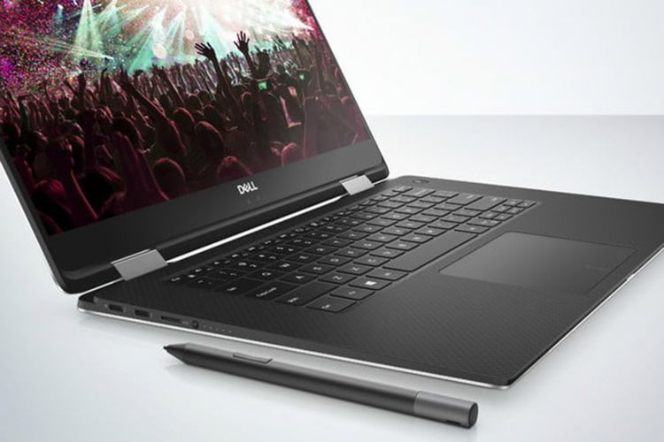 Dell XPS 15 2-in-1 menggunakan keyboard berteknologi magnet.