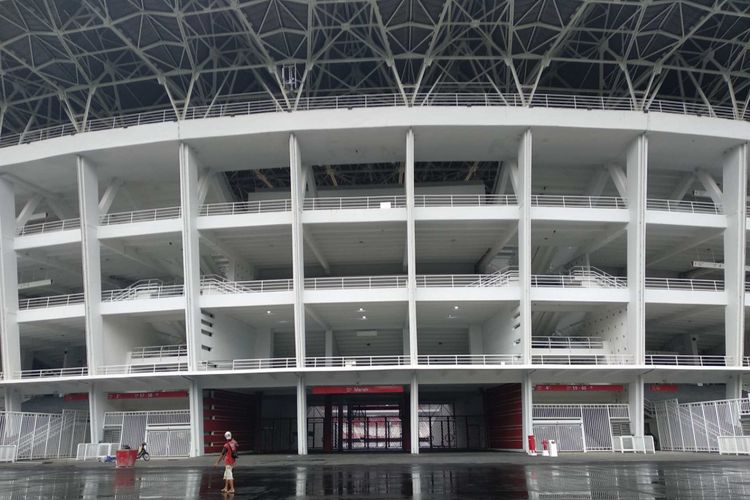 Stadion Utama Gelora Bung Karno, Kamis (18/1/2018).