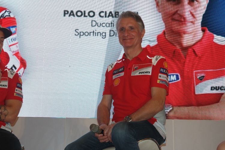 Ducati Corse Sporting Director Paolo Ciabatti saat mengunjungi Indonesia, Rabu (1/1/2018).