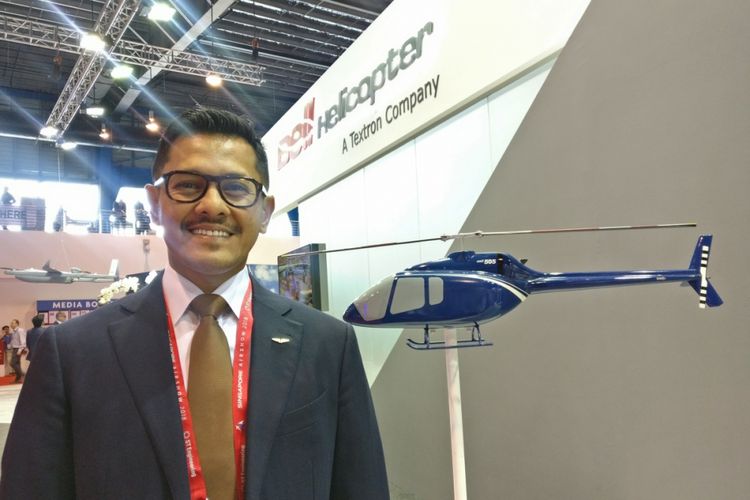 Denon Prawiraatmadja, CEO Whitesky Aviation di ajang Sigapore Airshow 2018.
