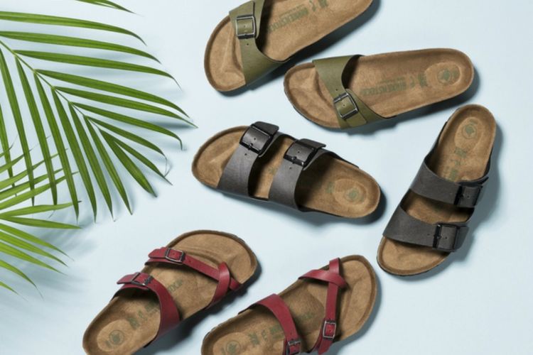 Koleksi sendal Birkenstock untuk musim semi 2018.   