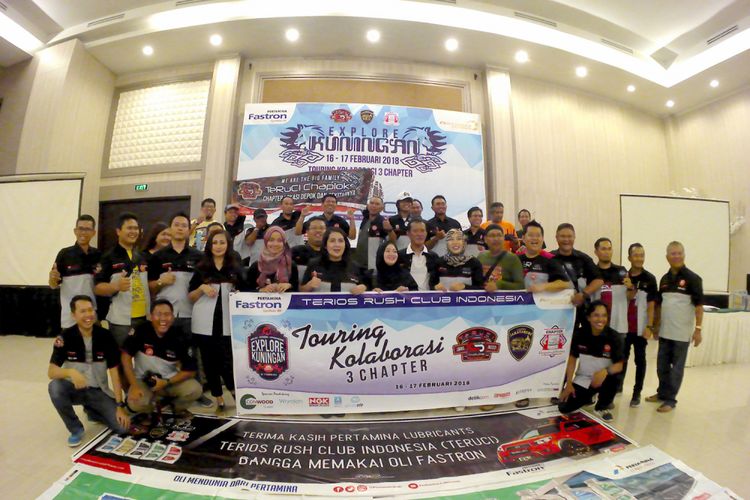 Kegiatan di sela touring tiga chapter Terios Rush Club Indonesia (Teruci), yaitu Jakatarubs, Loks, dan Ciayumajakuning di Kuningan, Jawa Barat, pada 16 - 17 Februari 2018. 
