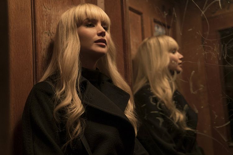 Jennifer Lawrence bermain dalam film Red Sparrow.