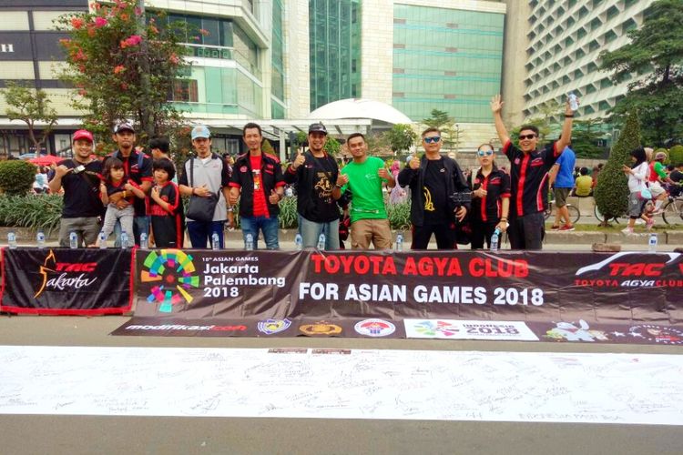 Toyota Agya Club (TAC) mendukung para atlet Indonesia yang akan berlaga di Asian Games 2018.