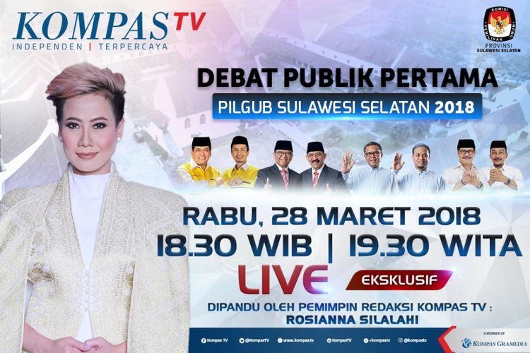 Debat Publik Pertama Pilkada Sulawesi Selatan 2018