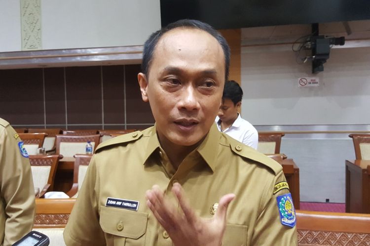 Dirjen Dukcapil, Zudan Arif Fakrulloh, ditemui usai RDP Panja Pengamanan Data Pribadi Komisi 1 DPR, di Gedung Nusantara II, Komplek Parlemen Senayan, Jakarta.