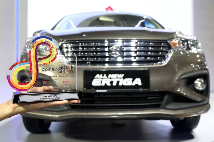 Suzuki All-New Ertiga mendapat penghargaan The Best MPV dalam IIMS Award 2018.