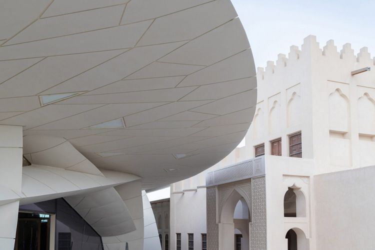 National Museum of Qatar di Doha yang dirancang oleh arsitek Perancis Jean Nouvel.
