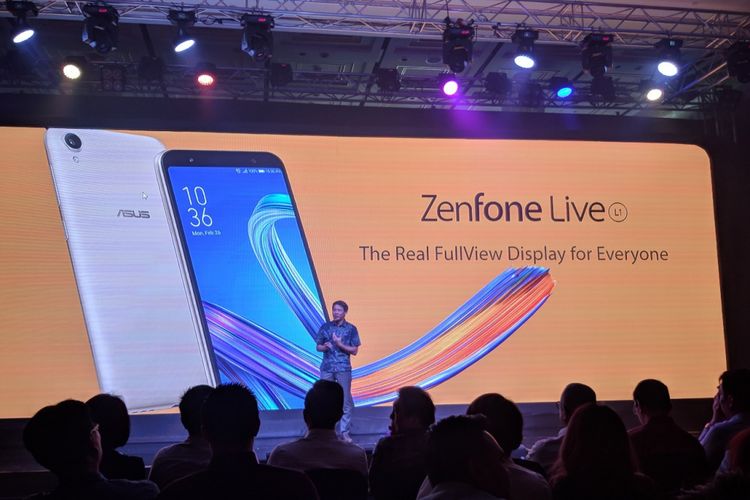 Peluncuran Asus Zenfone Live di Jakarta, Kamis (17/5/2018).