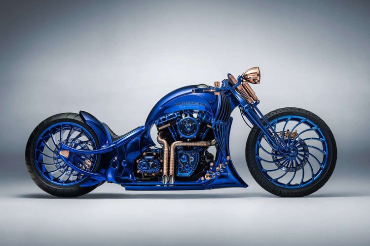 Harley-Davidson Bucherer Blue Edition, motor termahal di dunia.