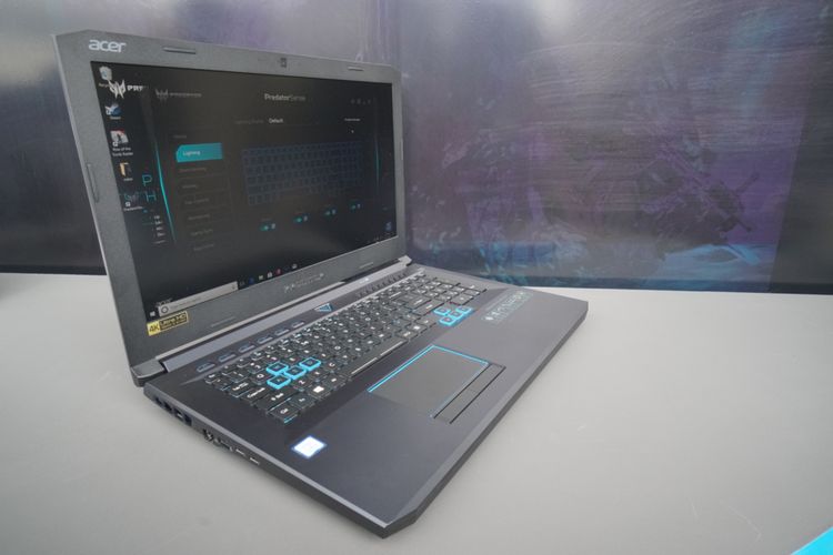 Acer Predator Helios 500 dikenalkan di New York, Rabu (23/5/2018).