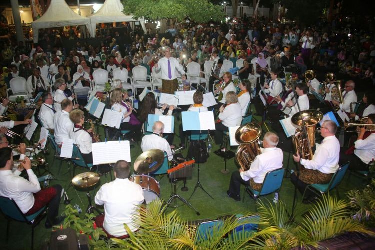 Sebanyak 37 musisi yang tergabung dalam Steinhaus-Orchester Besigheim’  asal Jerman tampil di Festoval Patrol Banyuwangi
