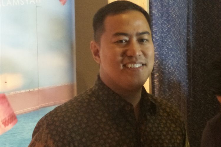 Pandji Pragiwaksono di sela gala premier film Insya Allah Sah 2 di XXI Epicentrum Walk, Jakarta Selatan, Rabu (6/6/2018) malam.