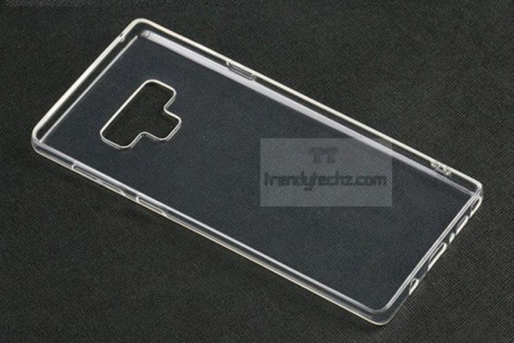 Bocoran foto casing Galaxy Note 9 memperlihatkan tombol baru dan pemindai sidik jari yang dipindah ke bawah modul kamera.