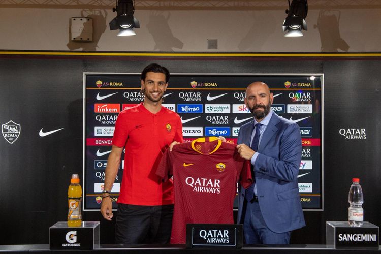 Javier Pastore (kiri) resmi pindah ke AS Roma.