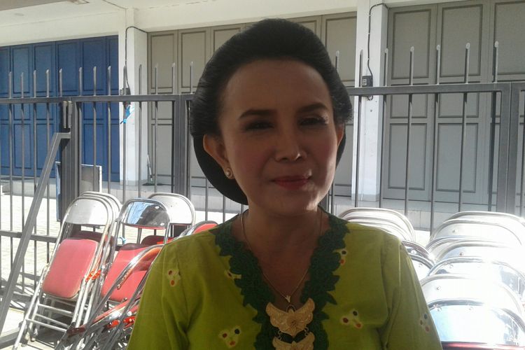 Lurah Kratonan, Diah Widiastuti ditemui usai kegiatan di Solo, Jawa Tengah, Minggu (1/7/2018).