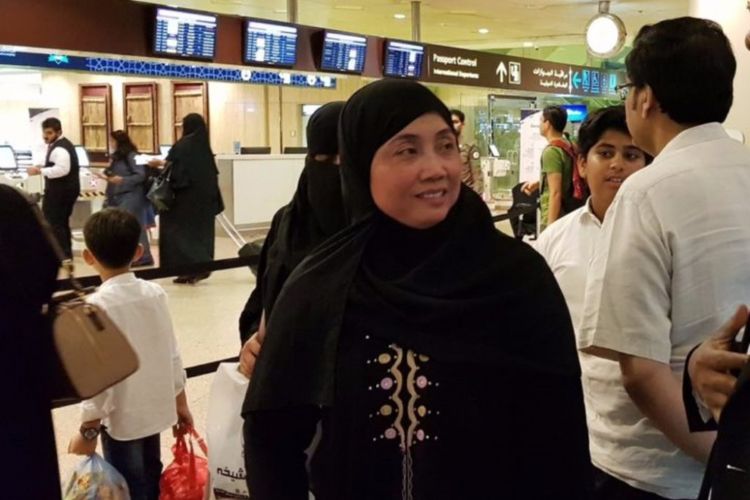 Nurkoyah Marsan Dasan, WNI asal Rengasdengklok, Karawang, Jawa Barat, yang telah bebas dari hukuman mati di Arab Saudi.(dok.KBRI RIYADH)
