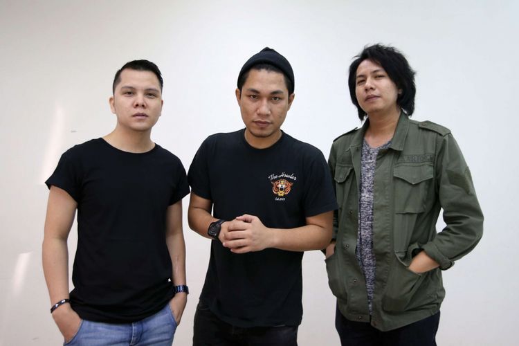 Band Armada saat kunjungan ke redaksi Kompas.com, Jakarta, Jumat (6/7/2018).