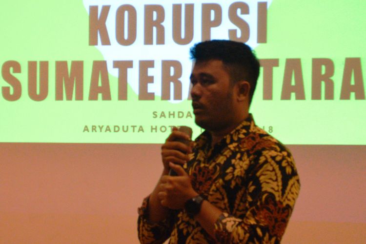 Kordinator Sahdar Ibrahim mengatakan, korupsi sektor kesehatan menempatkan Sumut sebagai daerah dengan kasus korupsi kesehatan terbanyak di Indonesia, Kamis (19/7/2018)