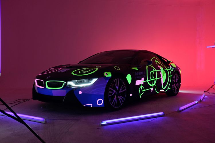 BMW i8 yang dipamerkan di We The Fest