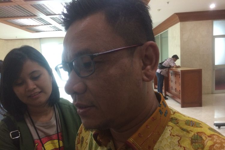 Ketua DPP Partai Golkar Ace Hasan Syadzily saat ditemui di Kompleks Parlemen, Senayan, Jakarta, Rabu (25/72018).