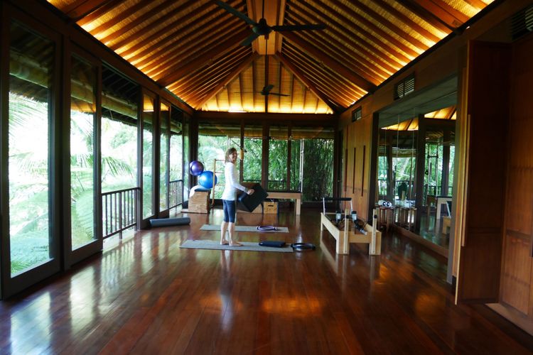 Pilates studio yang ada di Como Shambhala Estate, Bali, Jumat (15/12/2017)