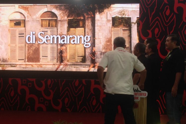 Launching Semarang 10K di kawasan wisata Kota Lama Semarang, Jumat (3/8/2018). Kegiatan Semarang 10K bekerjasama dengan Harian Kompas untuk promosi olahraga dan wisata