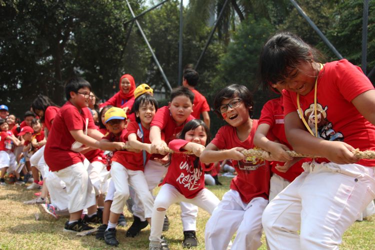 Perayaan HUT RI ke-73 di Sekolah HighScope Indonesia (SHI), Jakarta (16/8/2018)