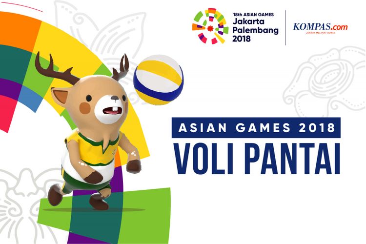 Desain Asian Games Voli Pantai