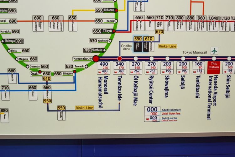 Cara Membeli Tiket Tokyo Monorail
